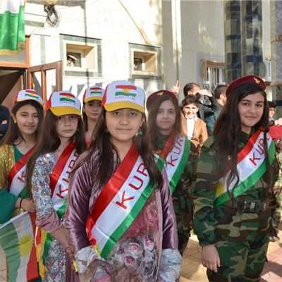 ZAKHO IS STUDENTS CELEBRATE KURDISTAN FLAG DAY